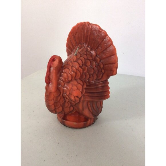 Vintage Large Thanksgiving Turkey Candle New - Picture 2 of 5